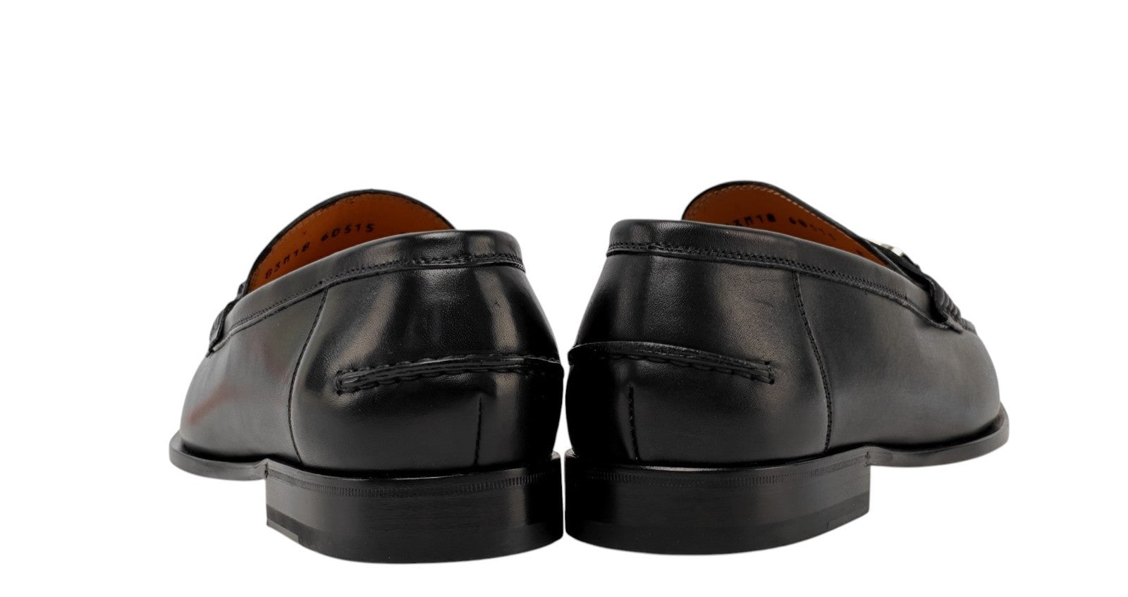 1300$ TESTONI "Camogli" Loafer Shoes Top Calf Black + Metal  8 UK / 9 US / 42 IT