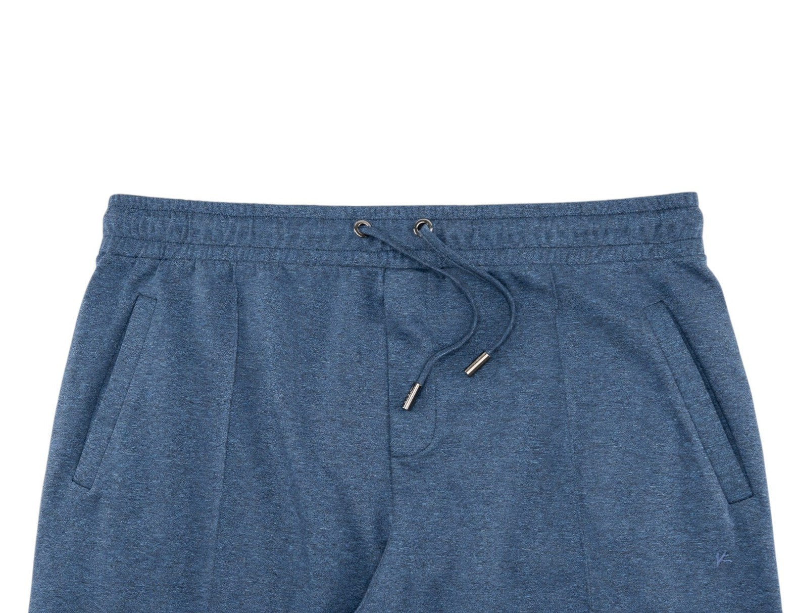 1250$ ISAIA NAPOLI Blue Indigo Drawstring Track Pant Jersey Cotton Size 4XL