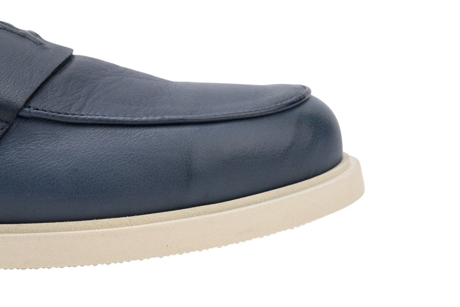 ISAIA NAPOLI "Logo" Blue Suede Leather Loafers Shoes 8 UK / 9 US / 42 IT