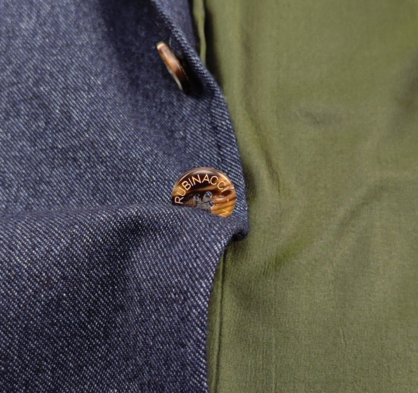 $2200 RUBINACCI NAPOLI Blue Jacket Sport Coat 100% Cashmere Twill 38 US / 48 EU