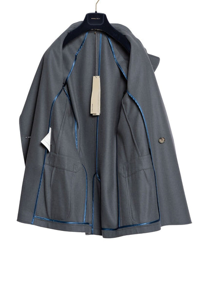 $1800 BOGLIOLI Double Breasted Blue Peacoat Coat Wool Cashmere 38 US / 48 EU
