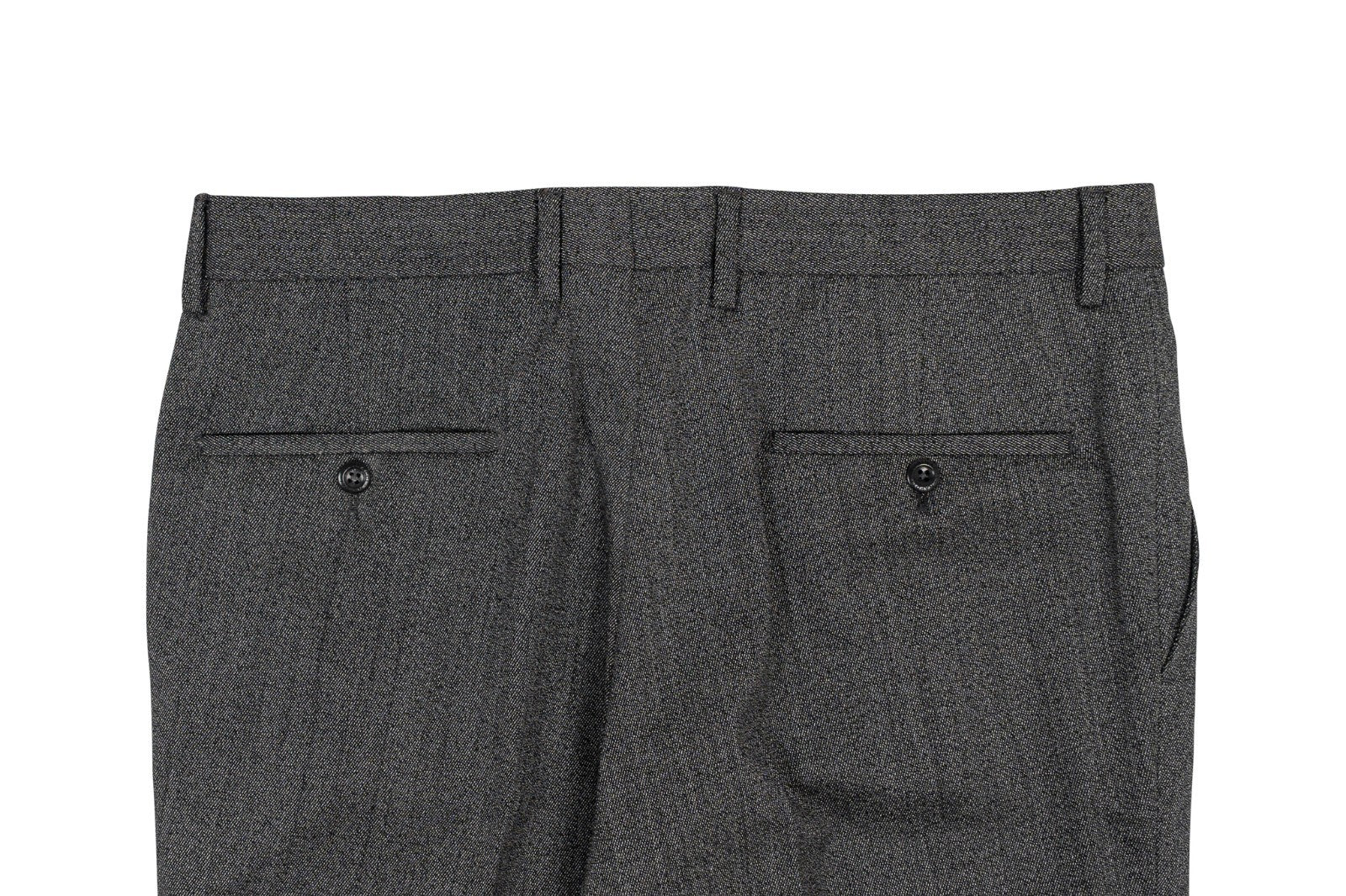 670$ RUBINACCI NAPOLI Gray Worsted Wool Dress Pant 34 US / 50 EU