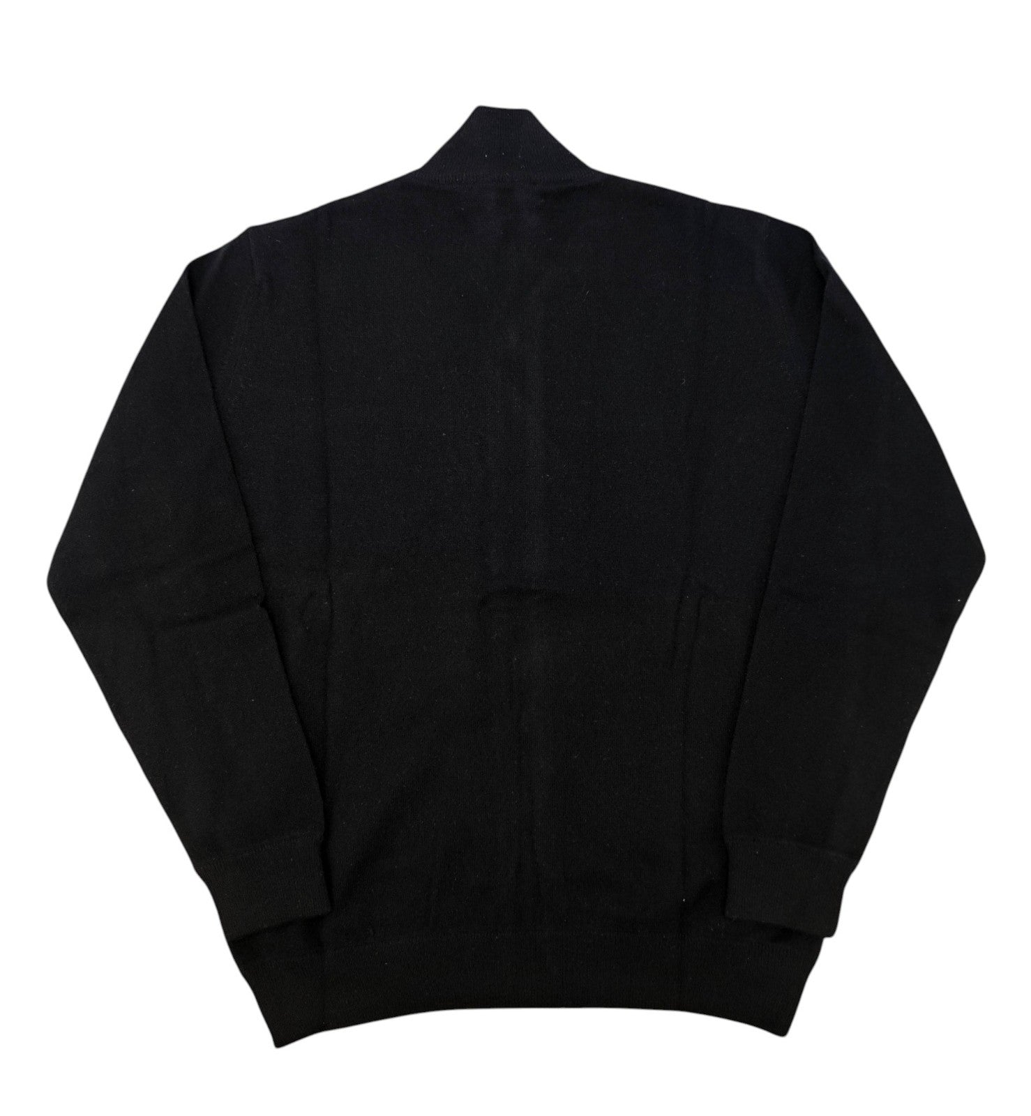 2800$ DELLA CIANA CASHMERE Black Bomber Zip Jacket Suede Leather - Cashmere