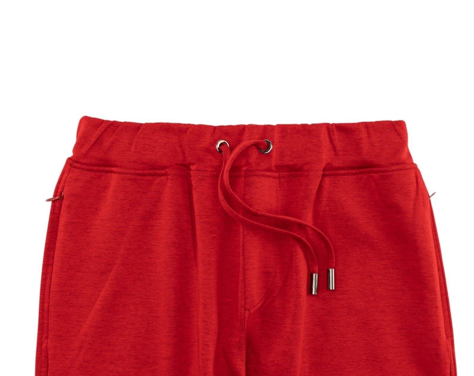 1100$ ISAIA NAPOLI Red Drawstring Track Pant Stretch Cotton Size S