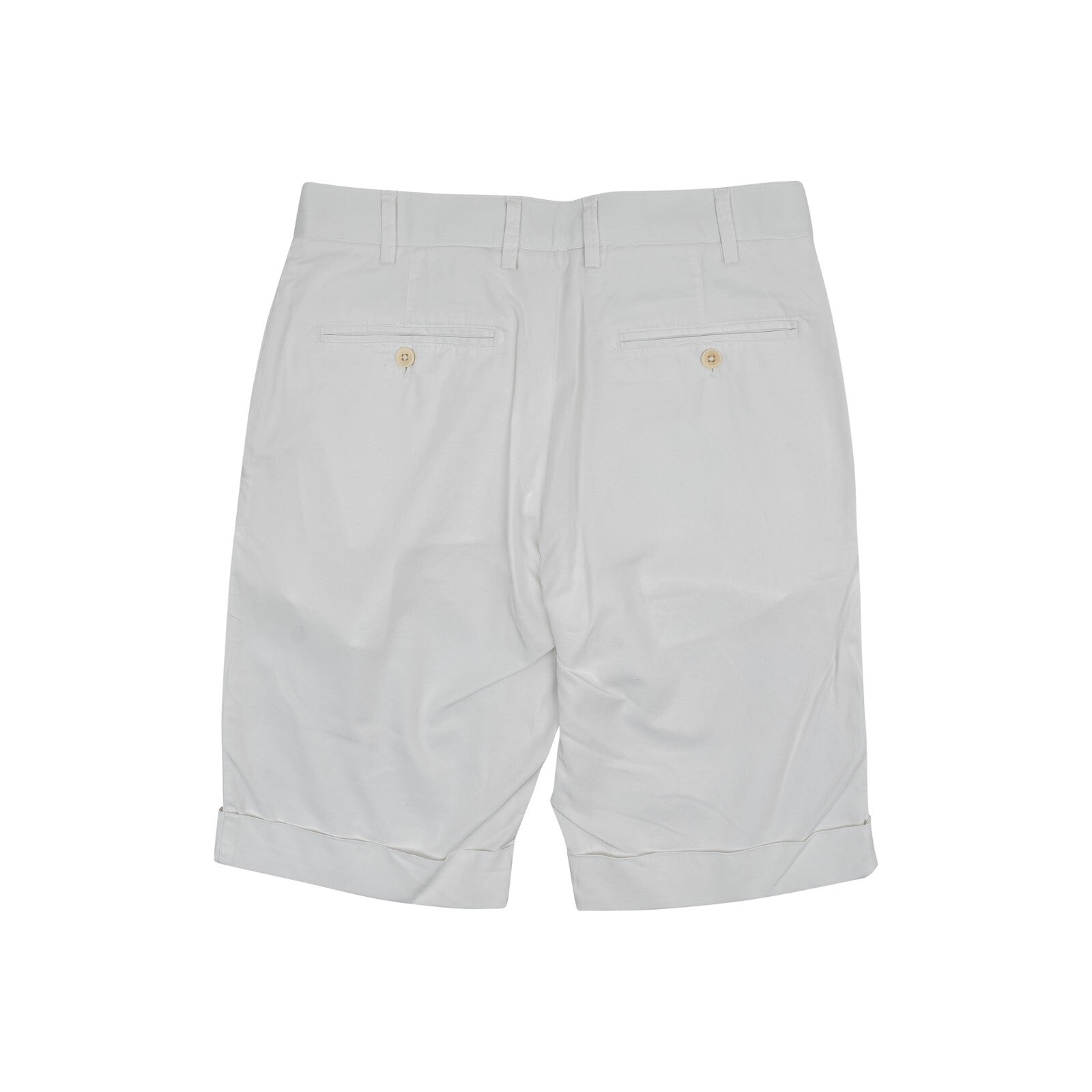 690$ ISAIA NAPOLI White Chino Short Pant Cotton Blend 32 US / 48 EU