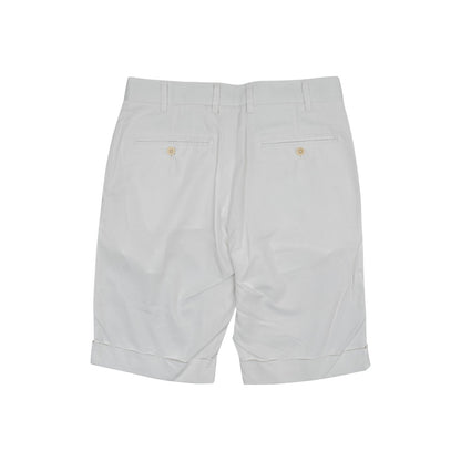 690$ ISAIA NAPOLI White Chino Short Pant Cotton Blend 32 US / 48 EU