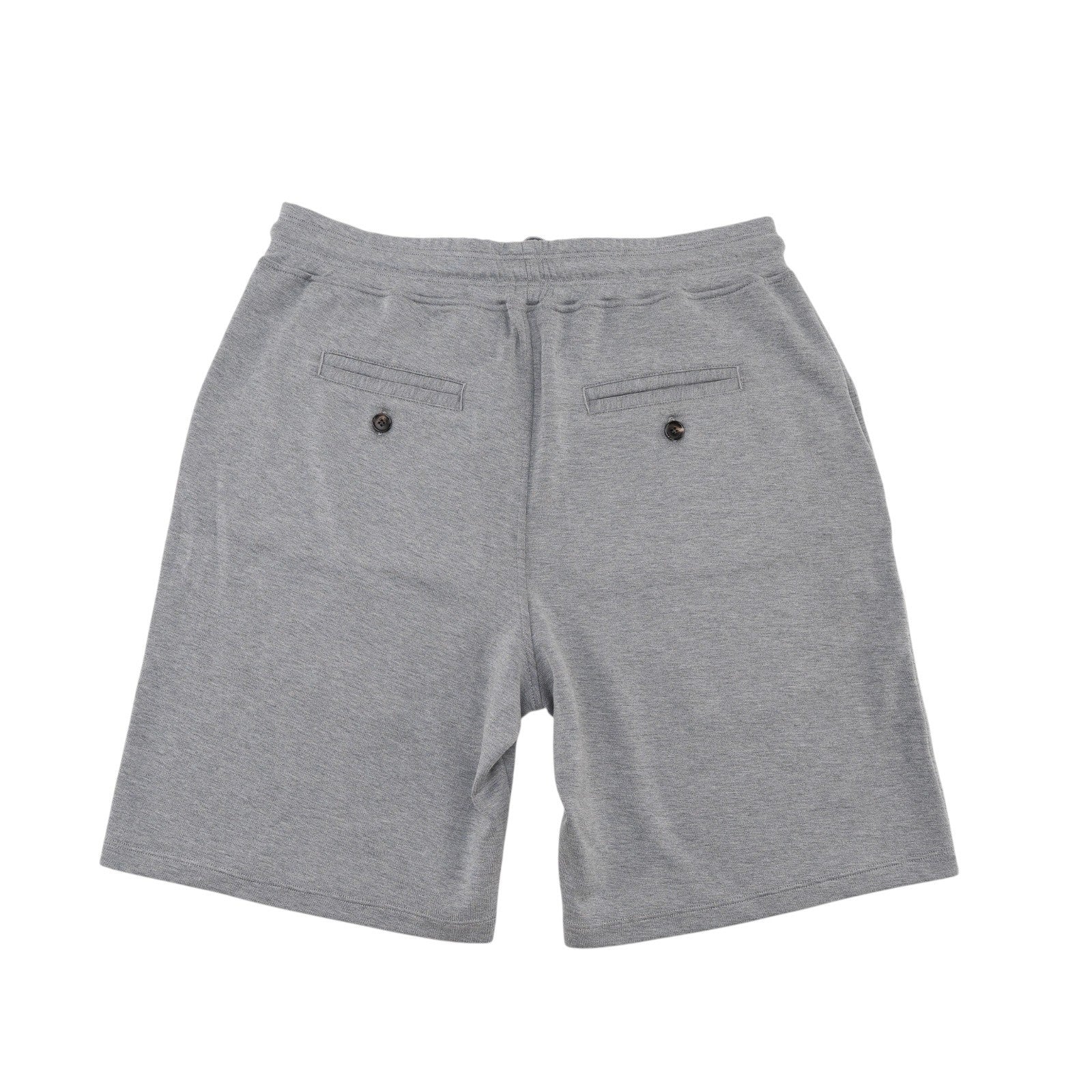 1100$ ISAIA NAPOLI Gray Drawstring Short Track Pant Silk / Cotton Size M