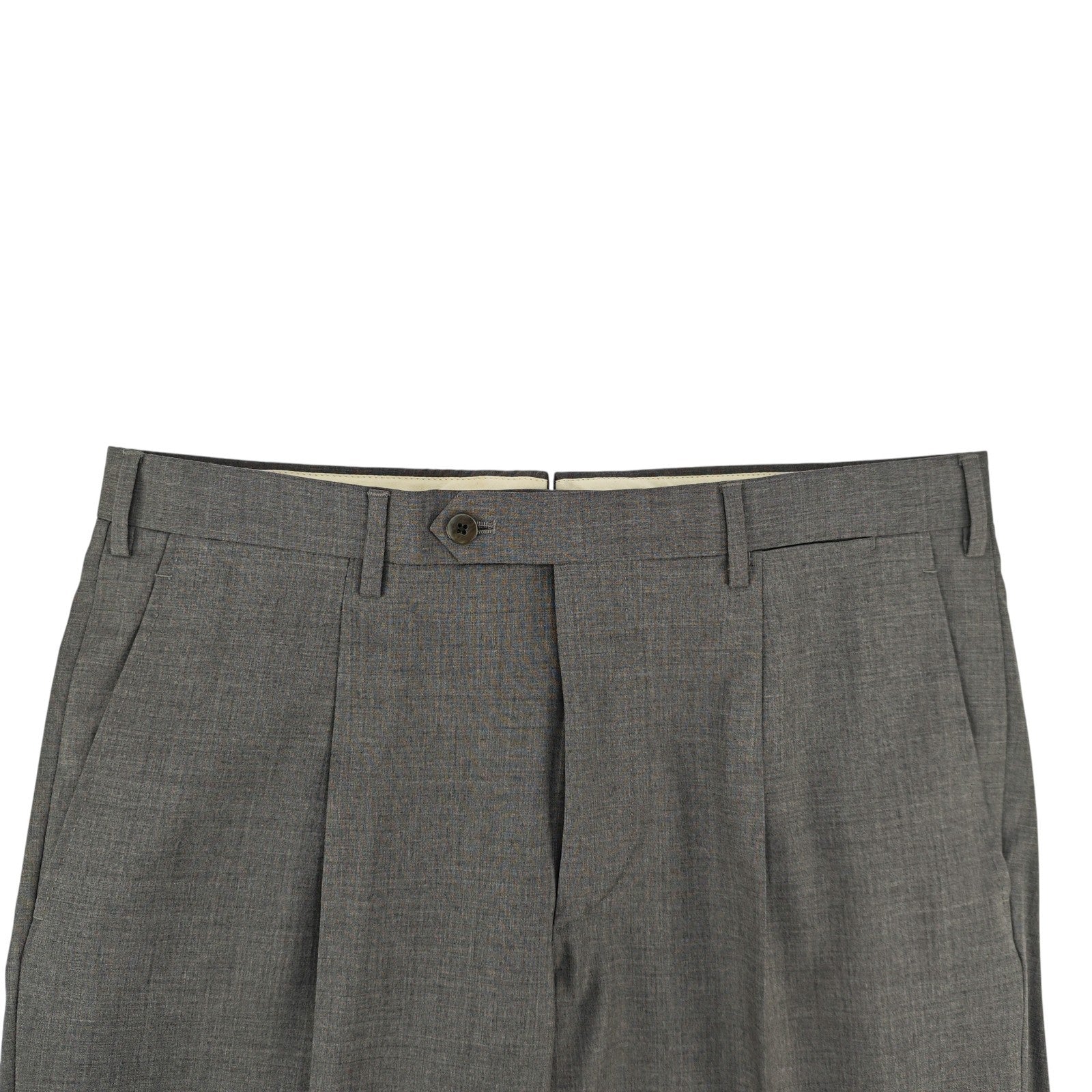 $1900 RAFFAELE CARUSO Gray 3/2 Roll Handmade Suit Wool 40 US / 50 EU