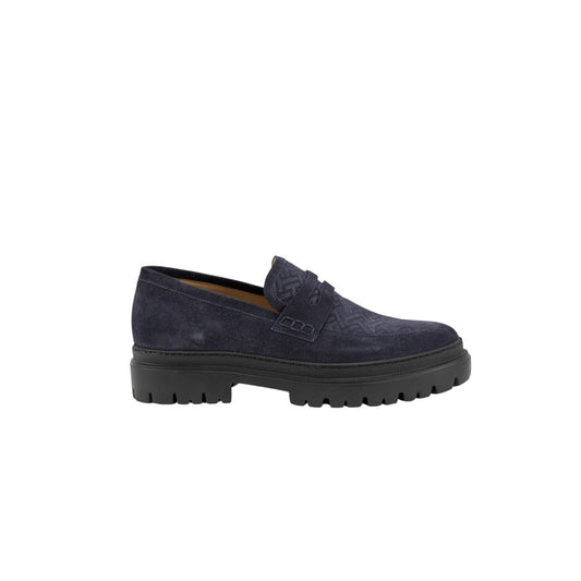 1050$ TESTONI "Mantova" Penny Loafer Sneaker Suede Blue Navy 8 UK / 9 US / 42 IT