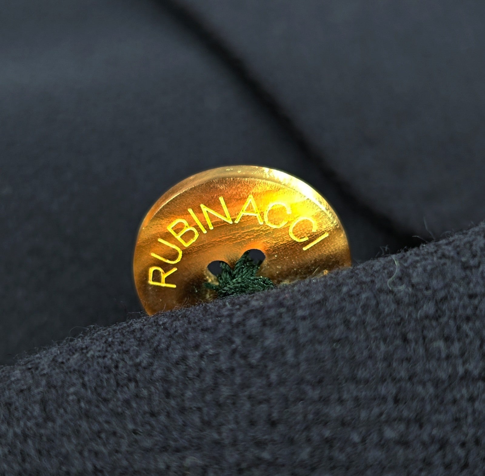 $1930 RUBINACCI Blue Double Breasted Jacket Sport Coat Wool Cashmere 40 US 50 EU