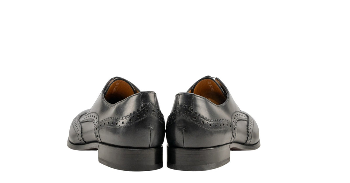 1450$ TESTONI Bolognese Construction Derby Shoes Calf Asphalt 12 UK 13 US  44 IT