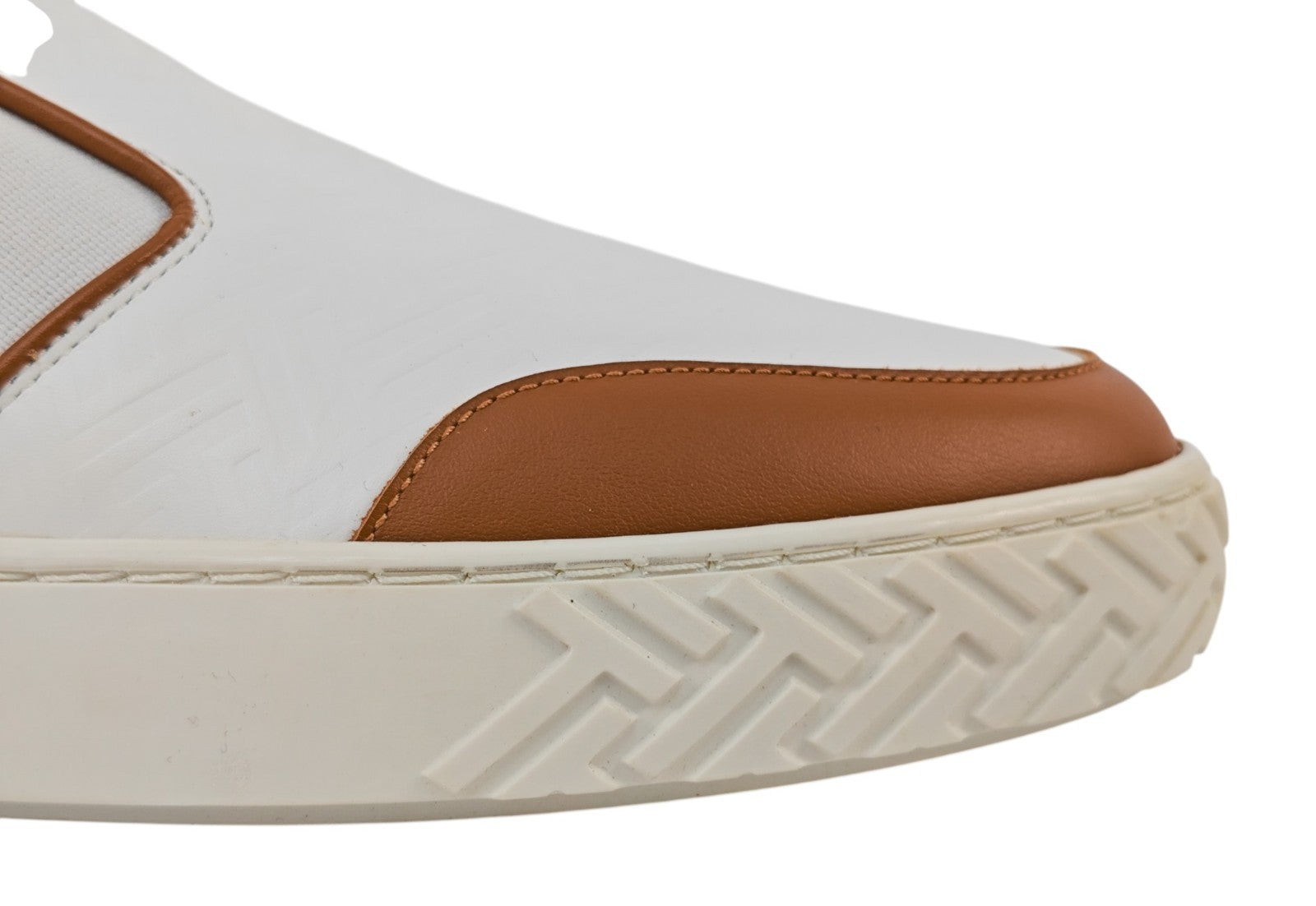 1100$ TESTONI "Ravenna" SlipOn Sneaker Interlocking Calf  8 UK / 9  US / 42 IT