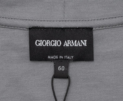 570$ GIORGIO ARMANI T-Shirt Logo Gray Ash 100% Cotton Jersey 50 US / 60 EU