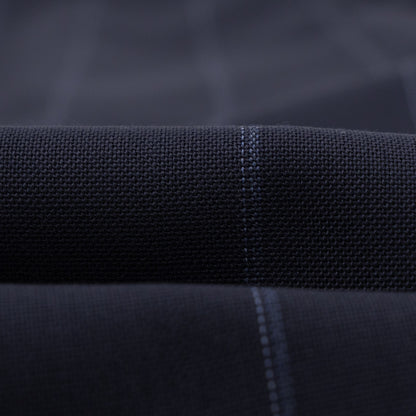 $6700 ISAIA "Gregorio" Dark Blue Suit Fine Wool Striped 42 US / 52 EU 8R