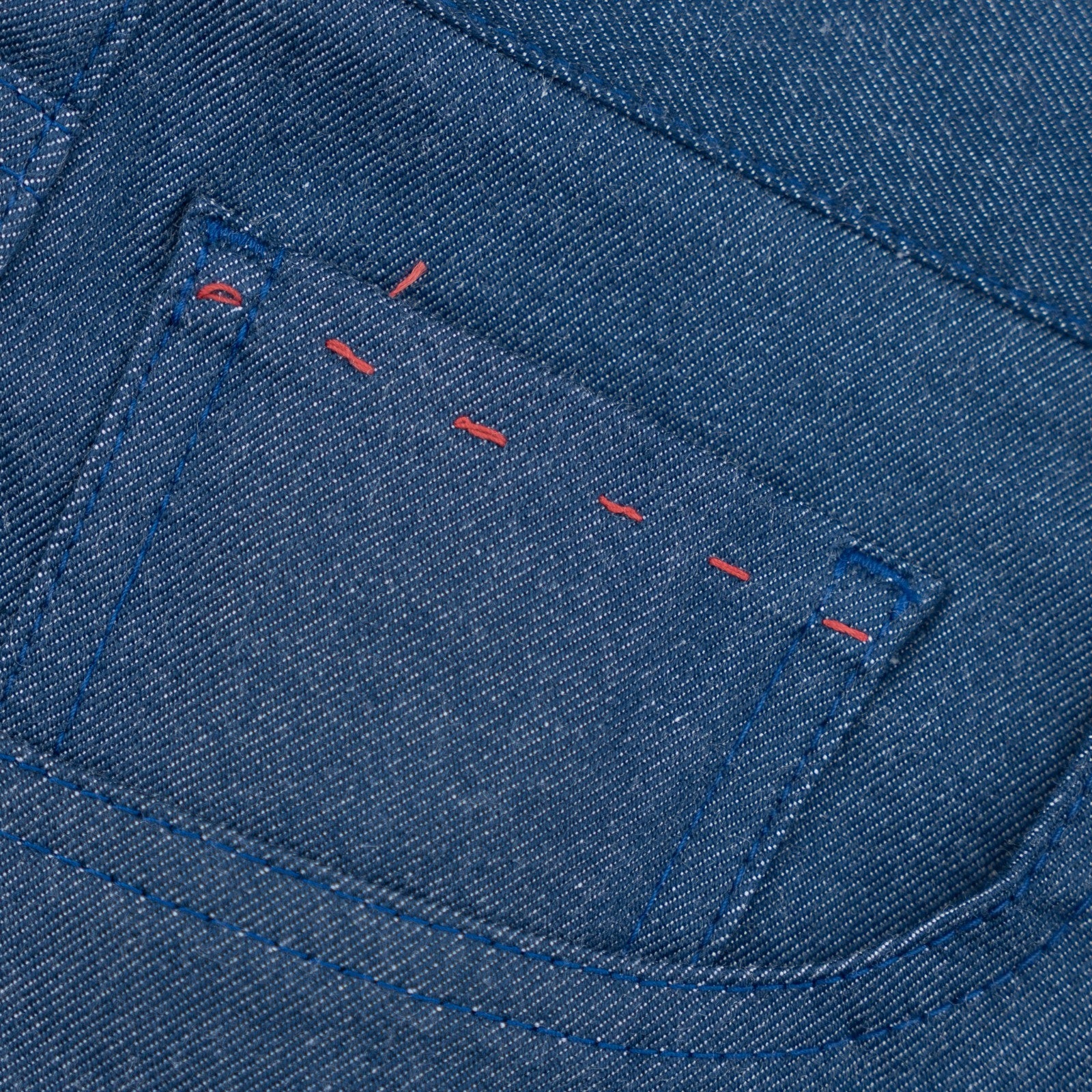 750$ ISAIA NAPOLI Blue 5 Pockets Casual Pant Comfort Cotton 32 US / 48 EU R