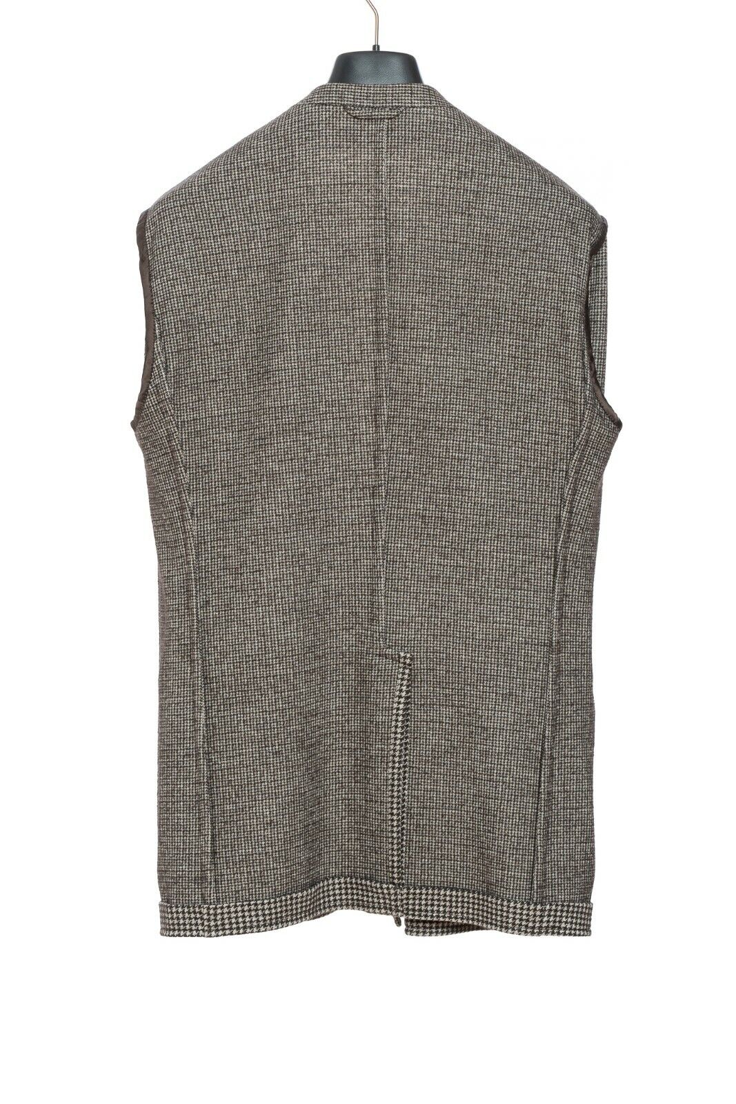 $2280 BELVEST Double Breasted Jacket Brown Wool Houndstooth 40 US / 50 EU 8R