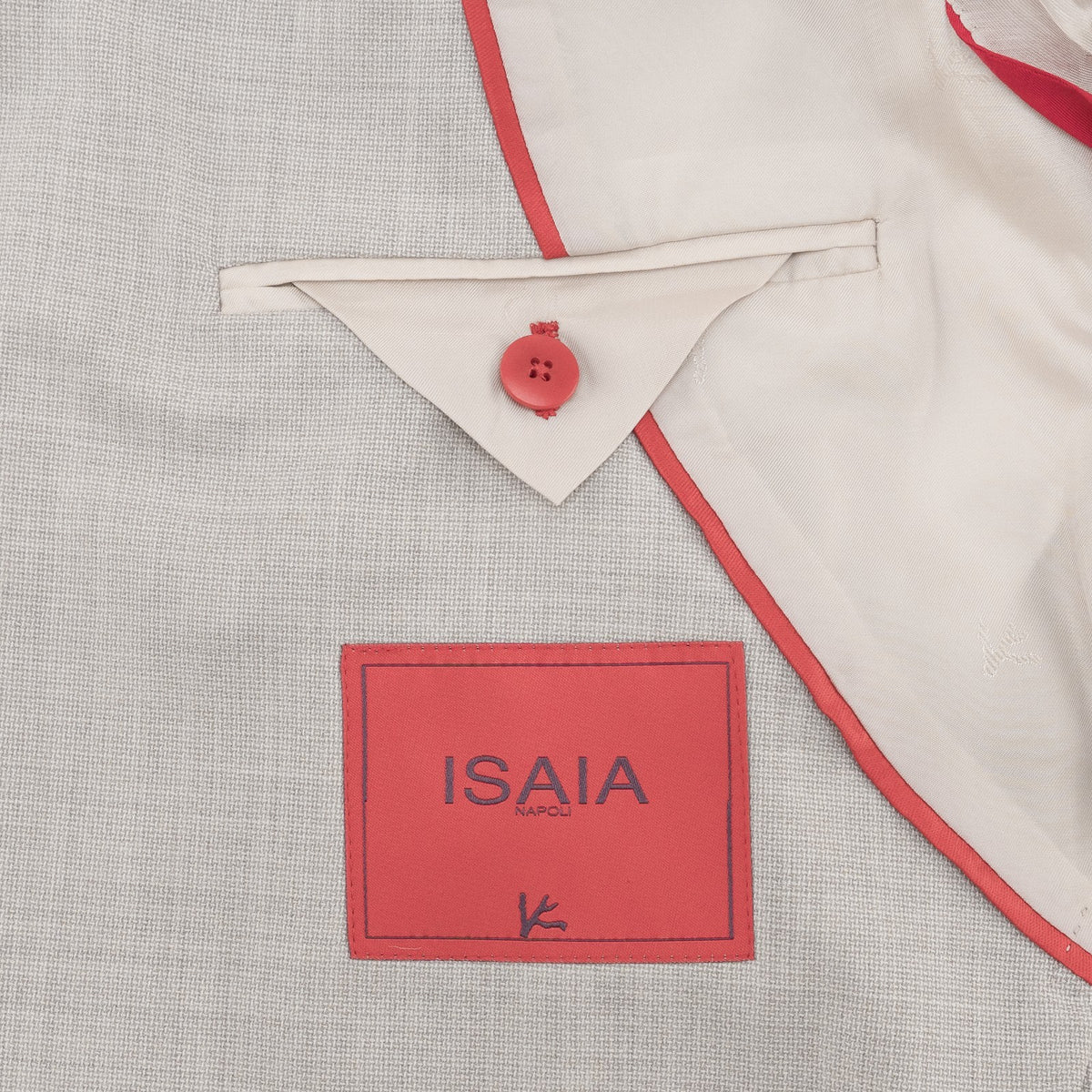 $6600 ISAIA NAPOLI "Domenico" Light Beige Suit Soft Wool  40 US / 50 EU 8R