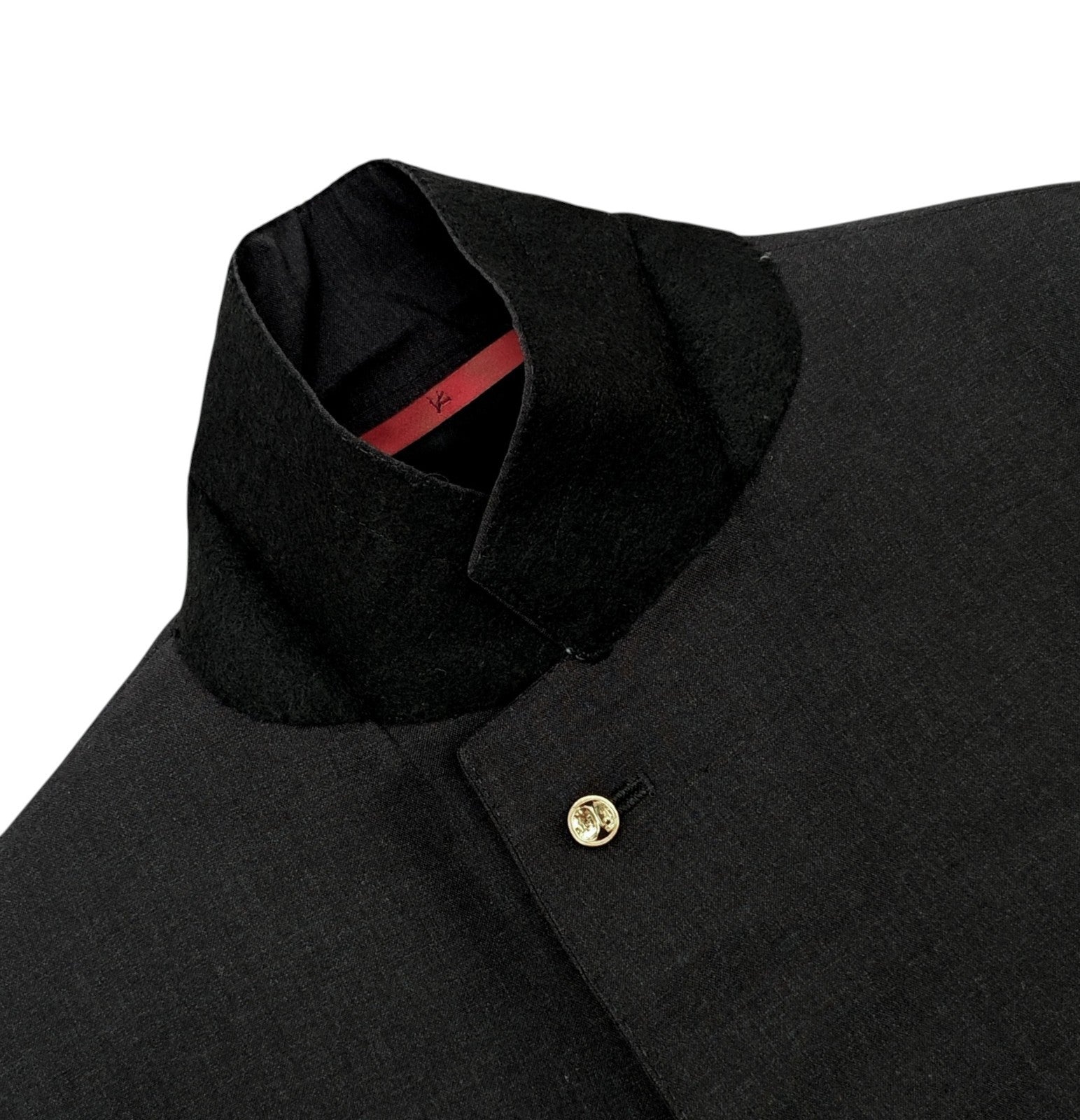 $6100 ISAIA NAPOLI Dark Gray Sport Coat Fine Wool Super  38 US / 48 EU 7R