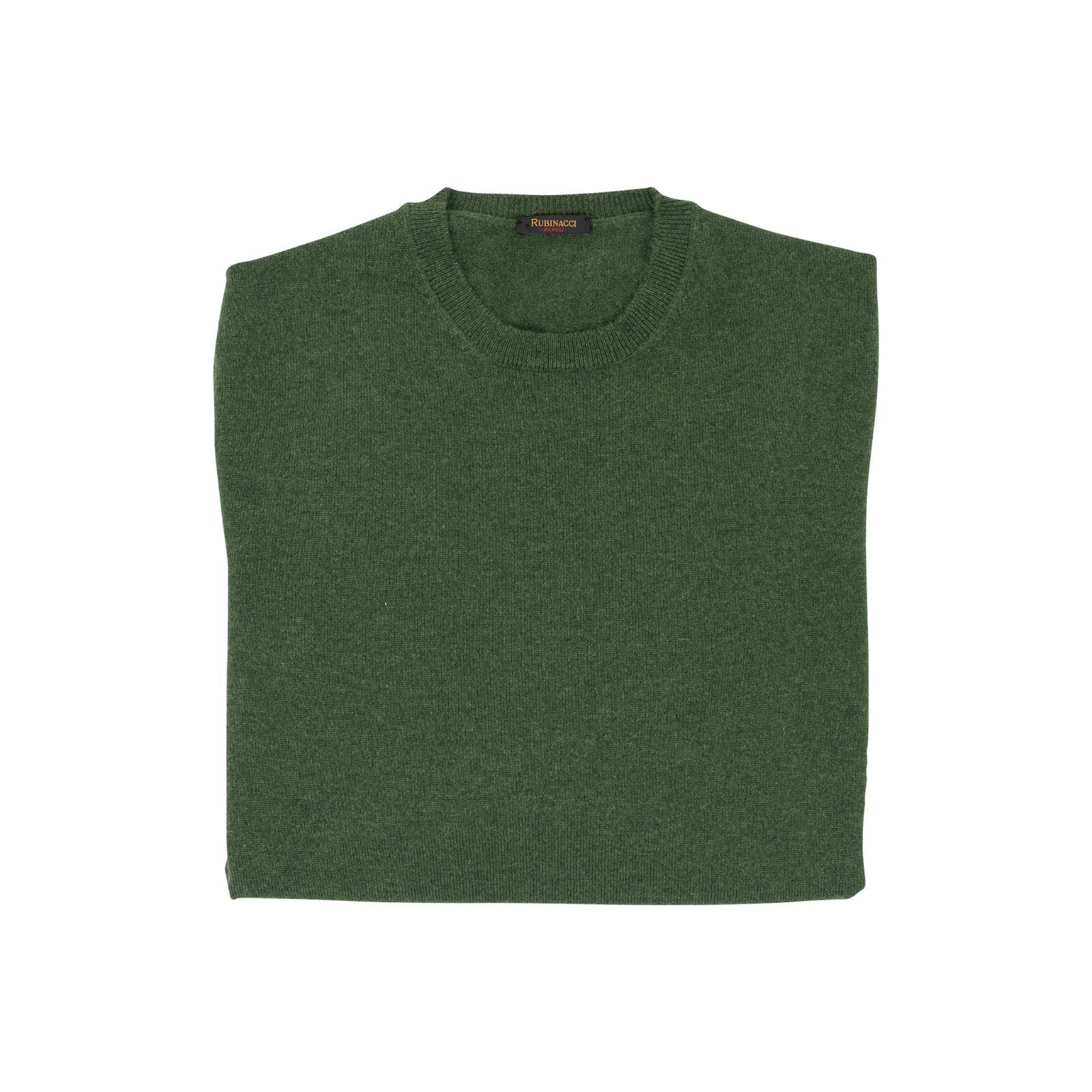 750$ RUBINACCI NAPOLI Green Sweater Crewneck 100% Soft Cashmere 38 US / 48 EU