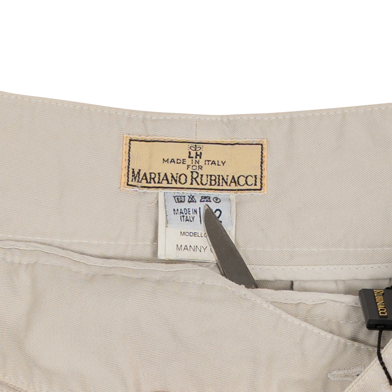 530$ RUBINACCI NAPOLI Manny Gurkha Short Pant beige Cotton 28 US / 44 IT