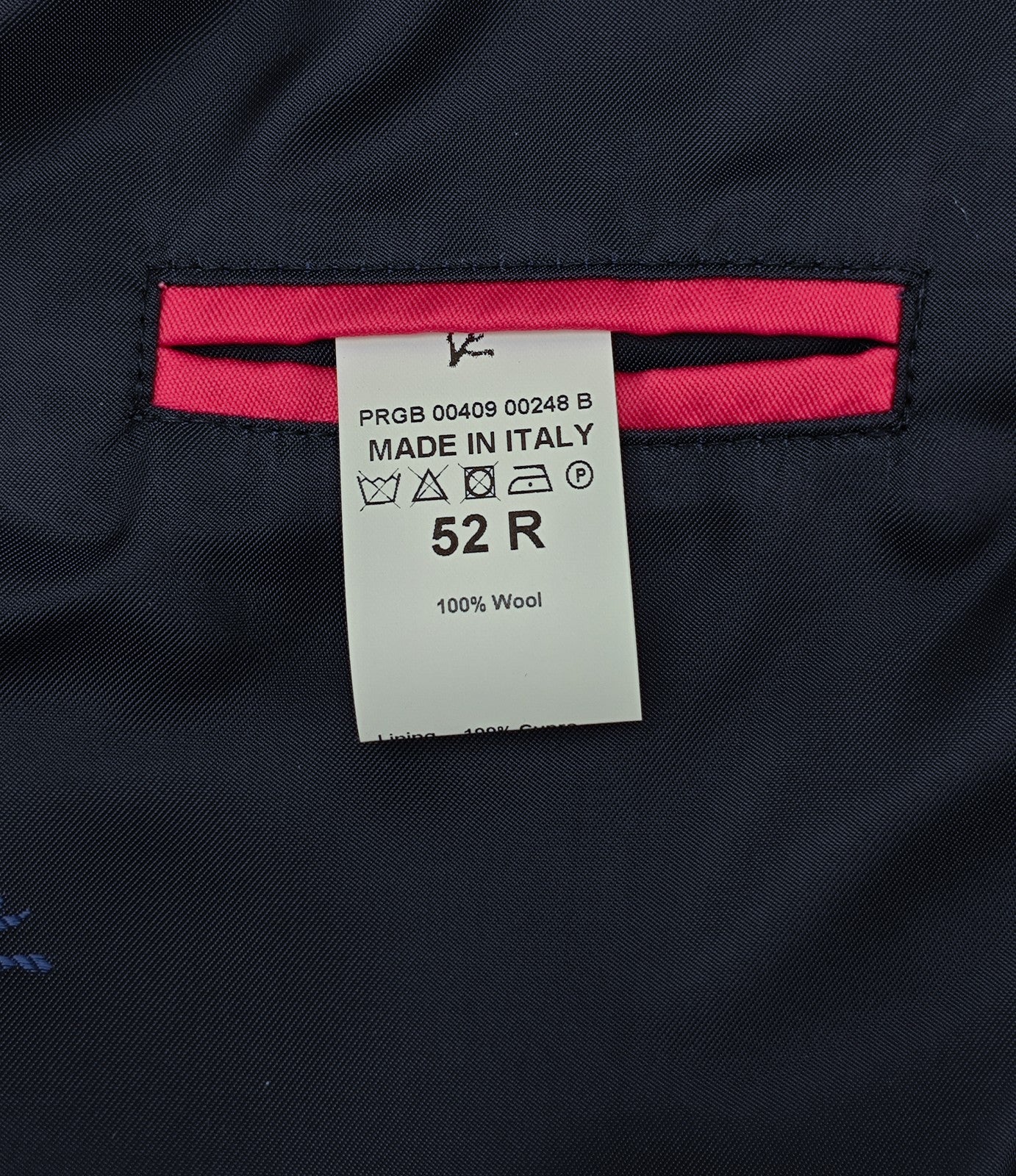 $3450 ISAIA NAPOLI Blue Navy Collared Zip Jacket Wool 42 US / 52 EU