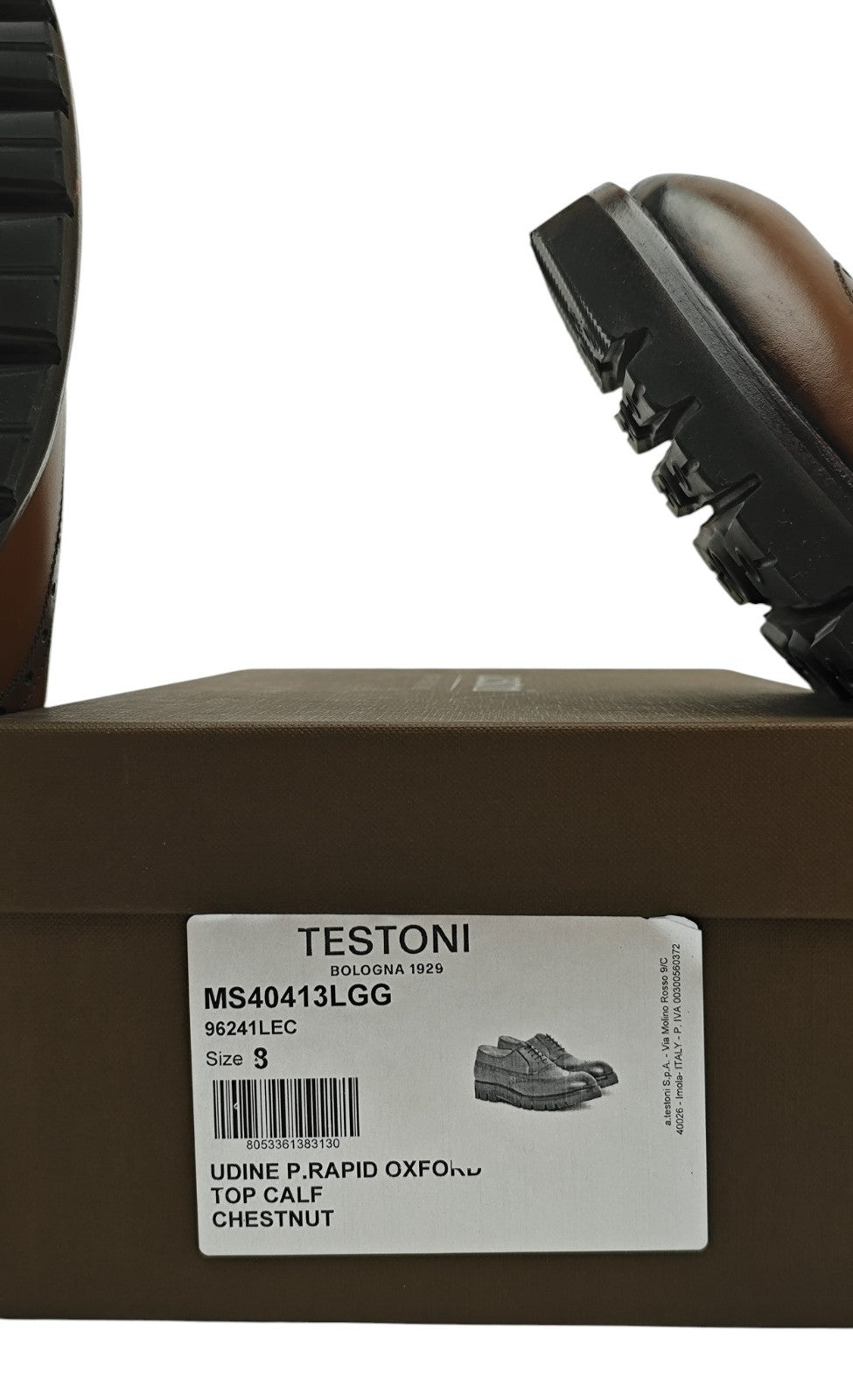 1200$ TESTONI "Udine" Piuma Construction Derby Shoes Calf 8 UK / 9 US / 42 IT