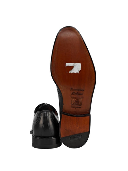 $1550 TESTONI Goodyear Bolognese Oxford Shoes Blue Midnight Calf De Luxe