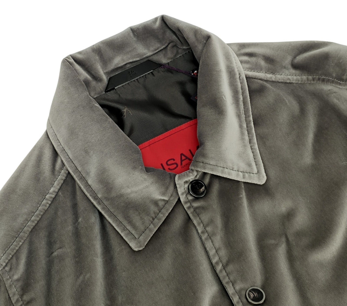 $6500 ISAIA NAPOLI "Amalfi" Gray College Tracksuit Velvet Cotton 42 US / 52 IT