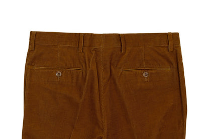 625$ RUBINACCI NAPOLI "Luca" Rust Cotton Corduroy Trouser Pant Made in Napoli