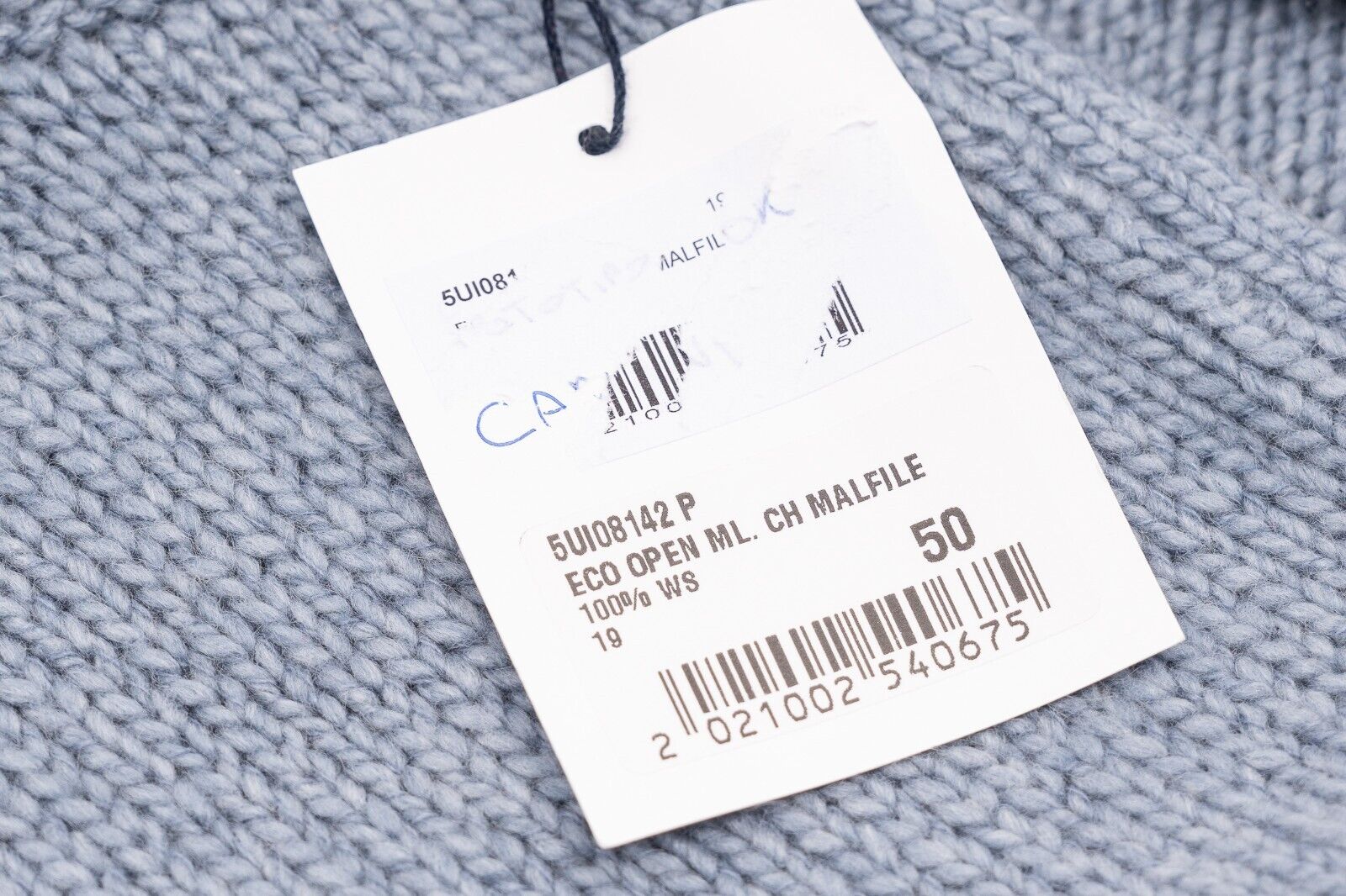 $2200 FEDELI Light Blue Cardigan Jacket Zip 100% Cashmere Malfilè 40 US / 50 EU