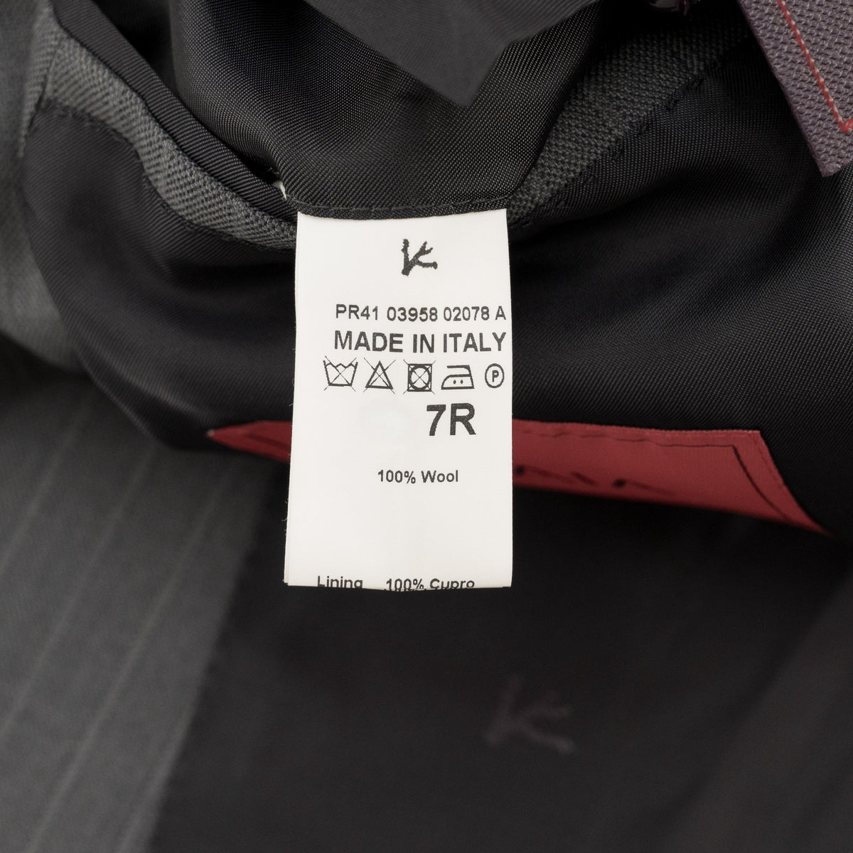 $6850 ISAIA NAPOLI "Gregorio" Gray Suit Hand-Sewn Fine Wool 4 Season Striped
