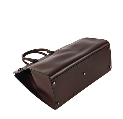 2050$ PINEIDER FIRENZE 1774 "Metro Smooth" Travel Weekend Medium Duffle Bag Rum