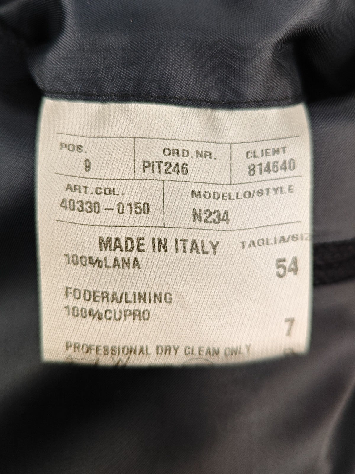 1900$ RAFFAELE CARUSO Navy Sport Coat LORO PIANA Zelander Wool 44 US / 54 IT