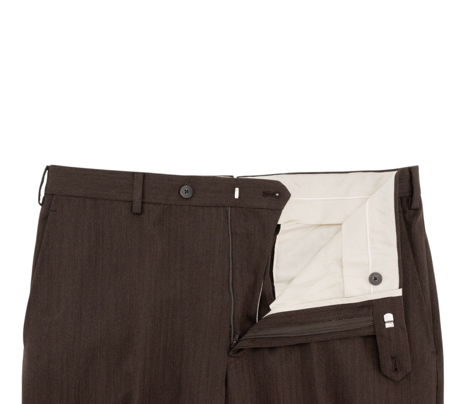 $2400 RAFFAELE CARUSO Brown Suit LORO PIANA Wool 130's Herringbone 40 US / 50 EU