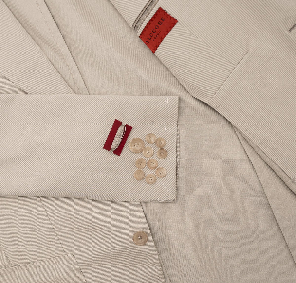 Sartoria DALCUORE NAPOLI Total Hand-Sewn Jacket Sport Coat Cotton 38 US / 48 EU