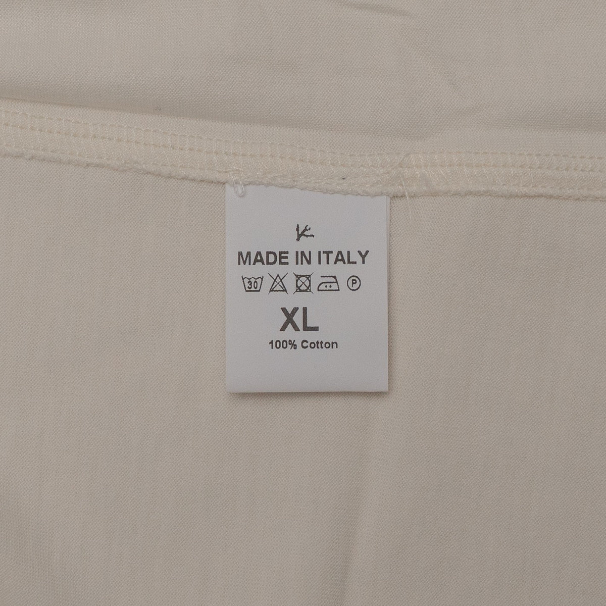 550$ ISAIA NAPOLI " Capri " Cotton Jersey Short Sleeve Handmade T-Shirt White XL