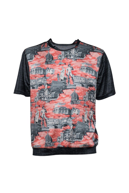 750$ ITALO FERRETTI T-Shirt Gray "FIRENZE" 100% Silk COMO Size L  BIJAN