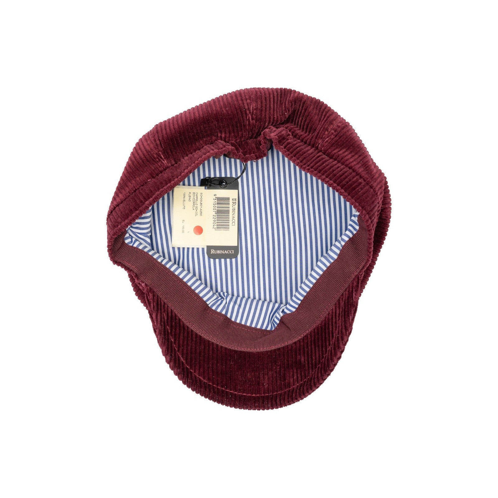 $210 RUBINACCI NAPOLI Ruby Hat Fisherman Cap Flat Cap Corduroy Cotton