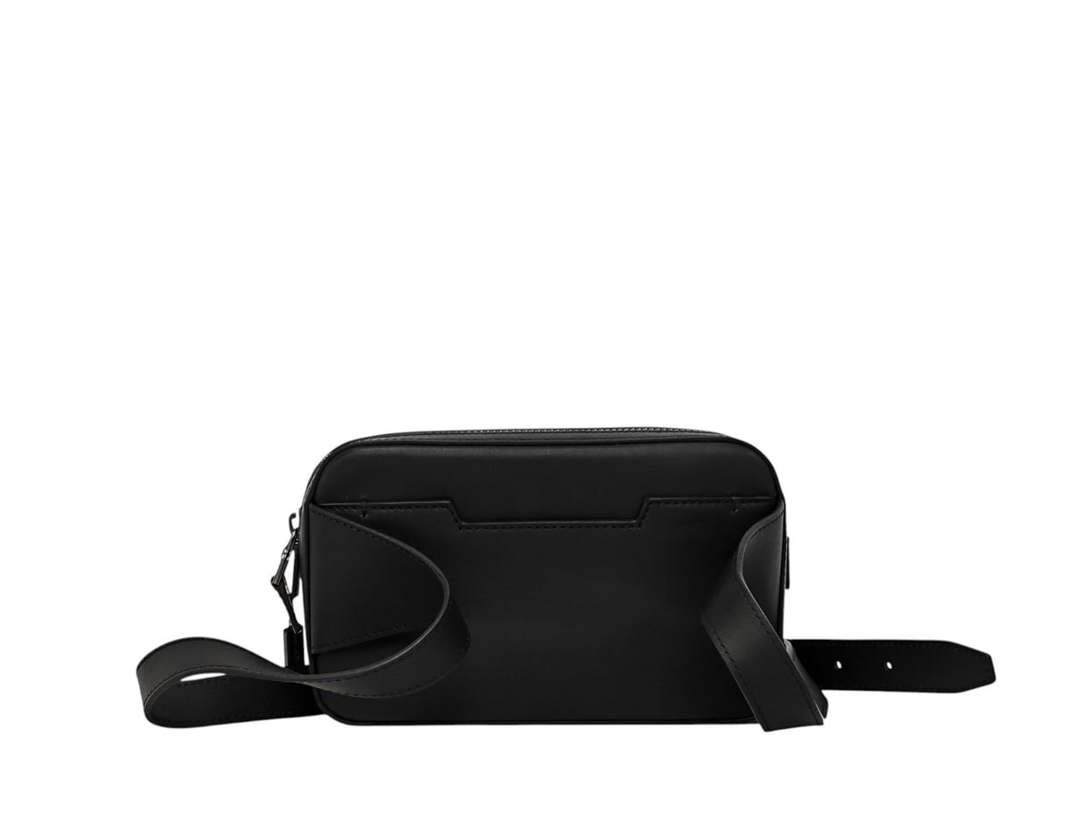 1070$ PINEIDER FIRENZE 1774 "Metro Smooth" Bumbag Belt Bag Calf Black