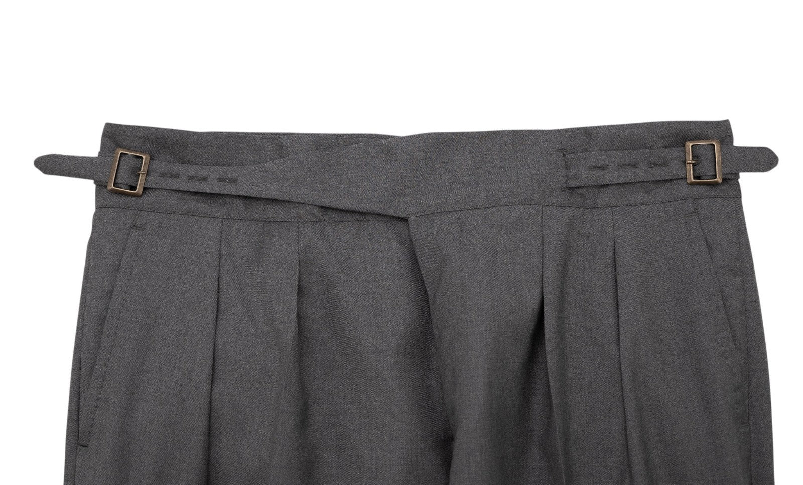 $3300 SARTORIO KITON NAPOLI Gray Suit Hand-Sewn Fine Wool Made in Napoli