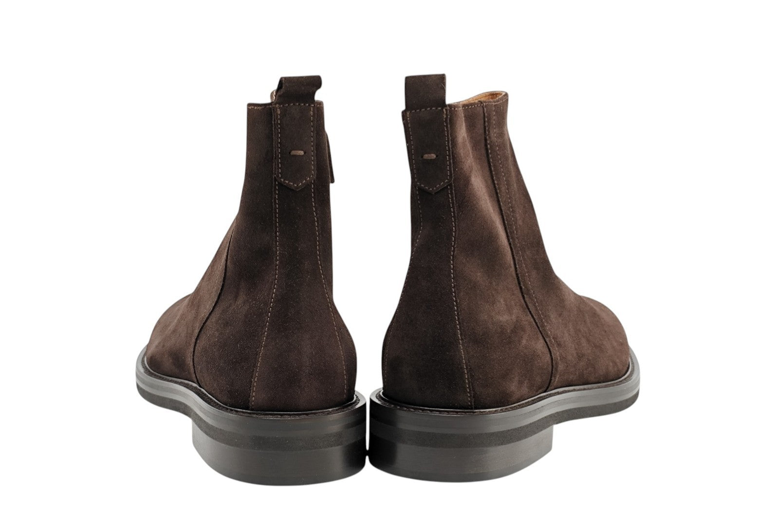 1450$ TESTONI "Camogli" Cigar Zip Boot Shoes Suede 8 UK / 9 US / 42 IT