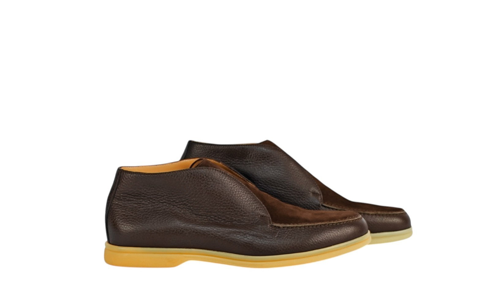 1100$ TESTONI "Portofino" Brown Desert Boot Shoes Suede 8 UK / 9 US / 42 IT