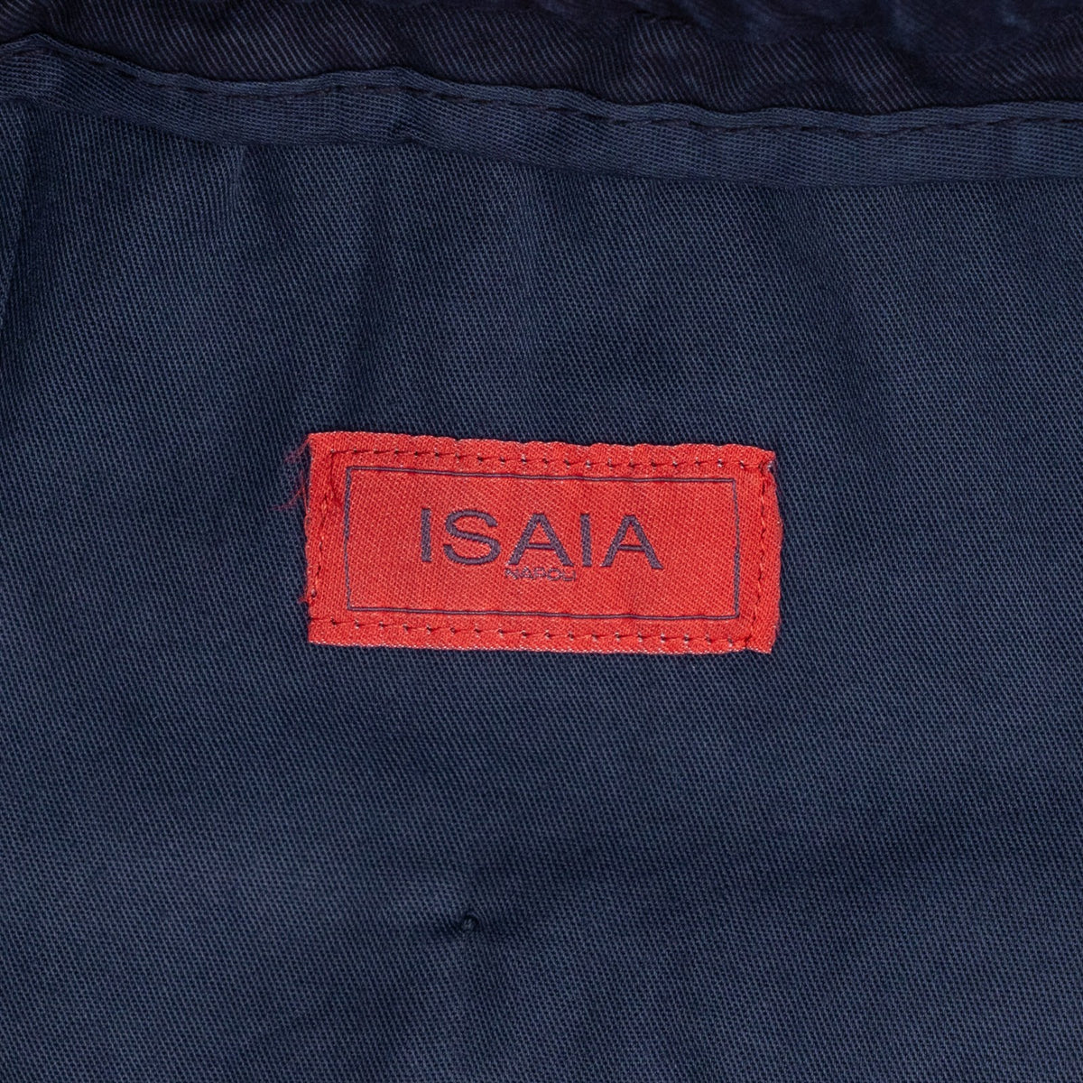 1050$ ISAIA NAPOLI Blue Indigo Drawstring Pant Cotton Relaxed 42 US / 58 IT