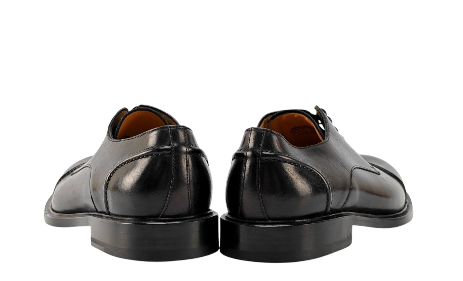 1050$ TESTONI "Alba" BOLOGNESE Derby Shoes Black Lux Calf 8 UK / 9 US / 42 IT