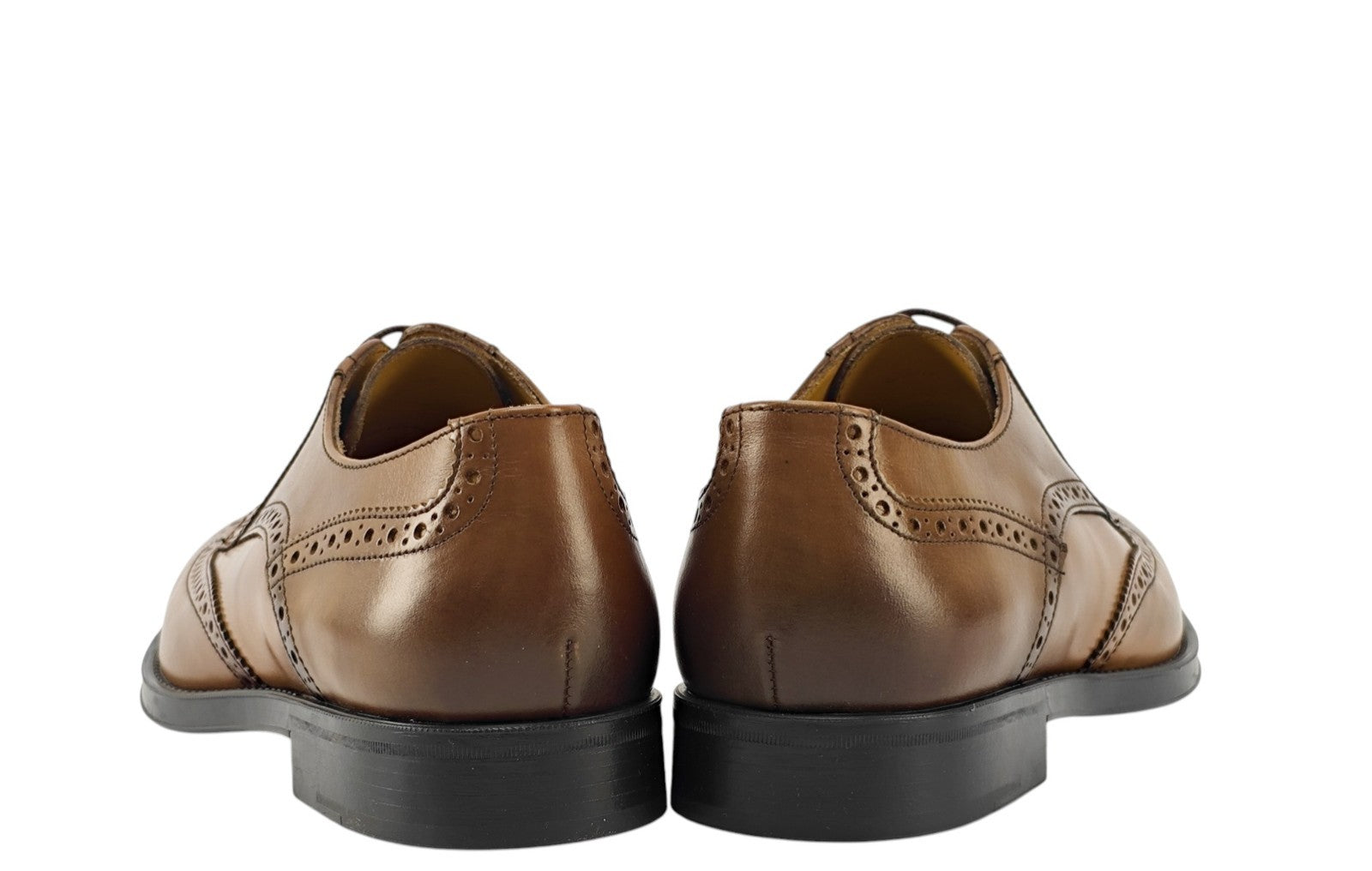 1200$ TESTONI Derby Shoes Burnished Calf Caramel 8 UK / 9 US / 42 IT