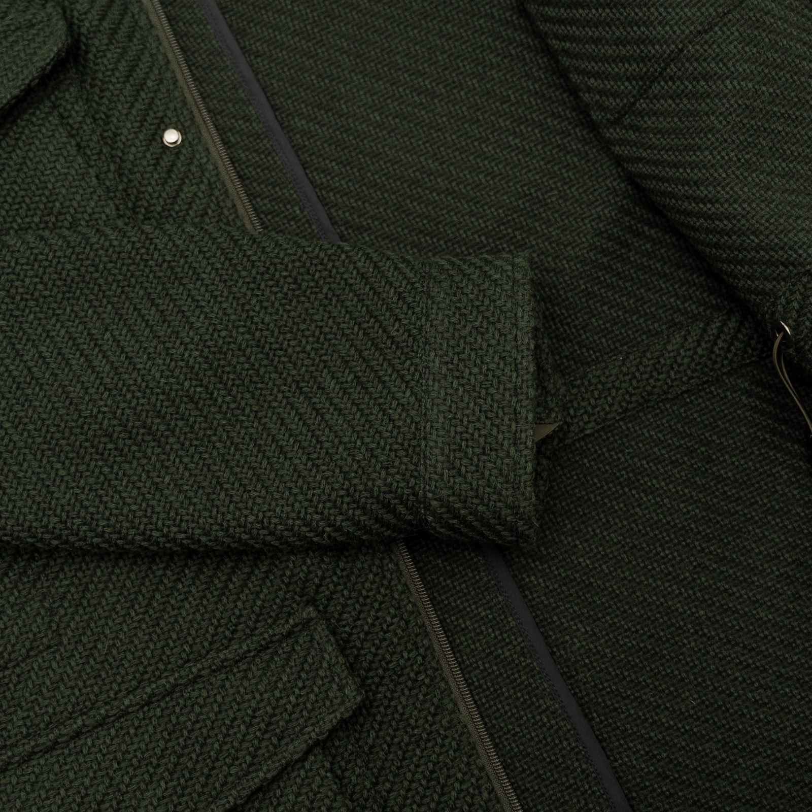 1700$ SARTORIO KITON NAPOLI Green Jacket Coat Wool Silk Cashmere 42 US / 52 EU