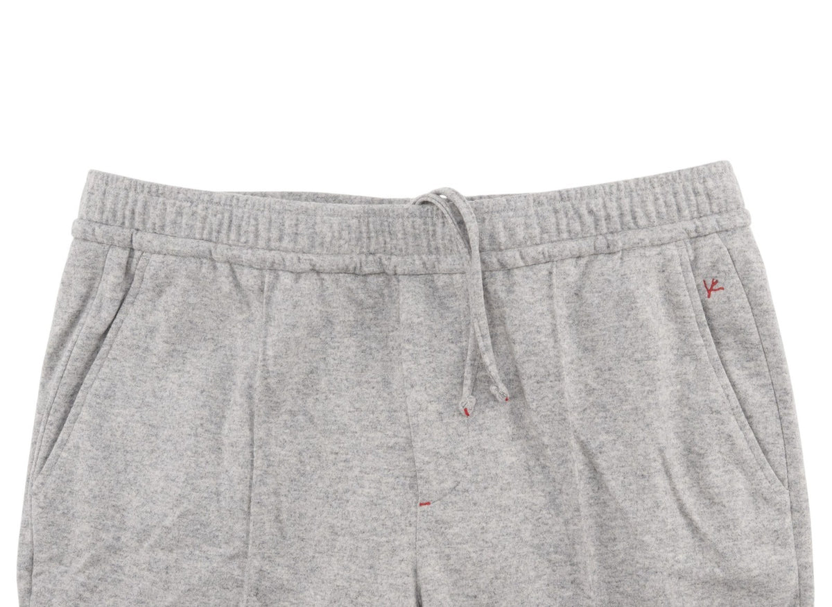 1450$ ISAIA Gray Drawstring Track Pant Wool /Cashmere Tapered Fit 36 US / 52 EU