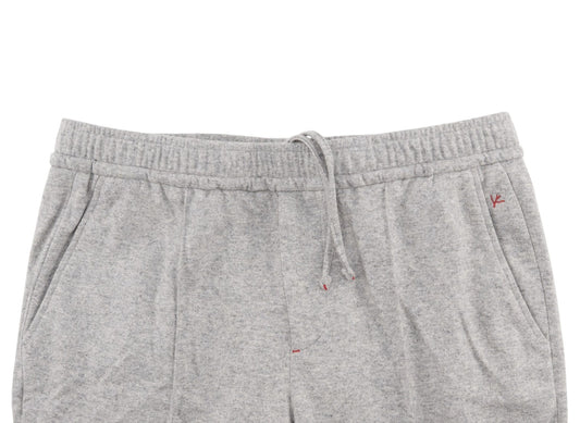 1450$ ISAIA Gray Drawstring Track Pant Wool /Cashmere Tapered Fit 36 US / 52 EU