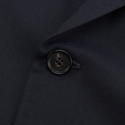 $5700 ISAIA NAPOLI Blue Navy Hand Sewn Double Breasted Jacket Sport Coat Wool