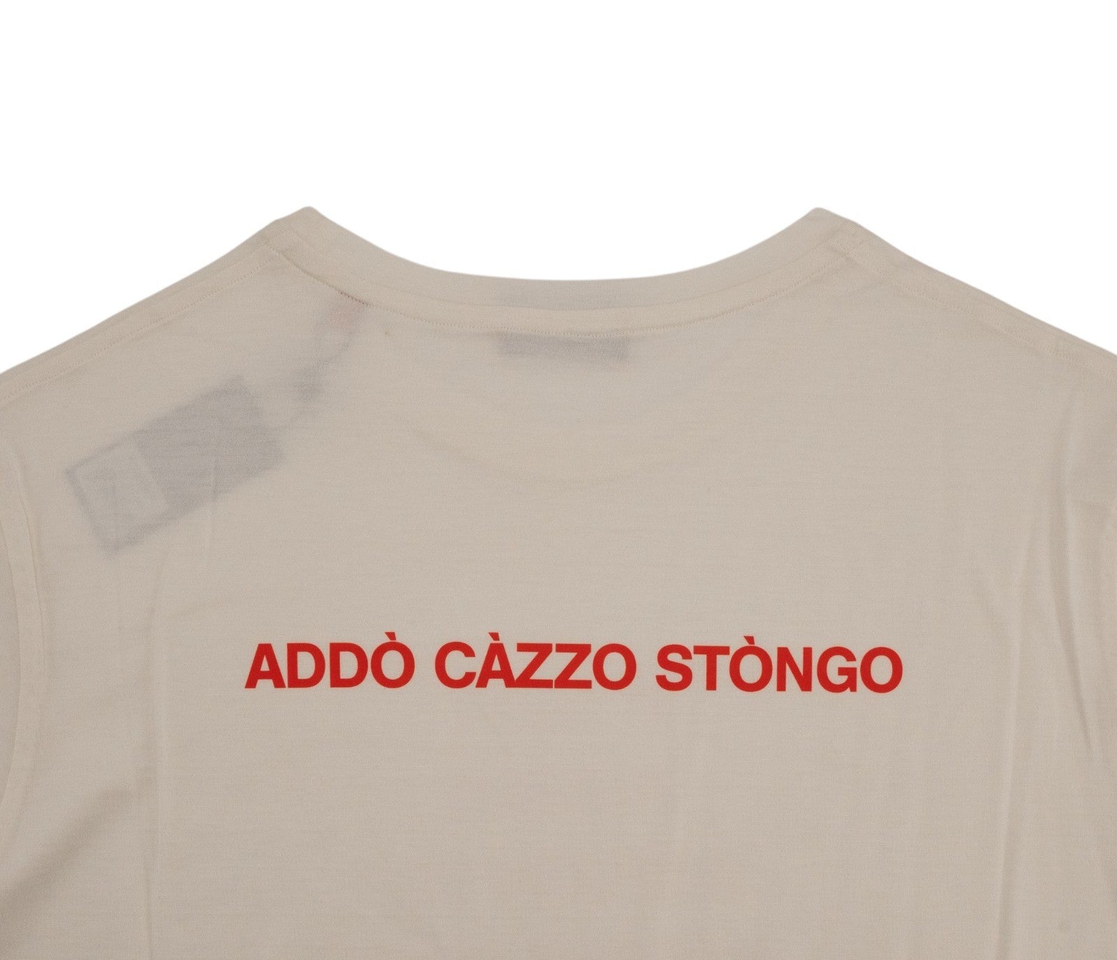 550$ ISAIA NAPOLI " Capri " Cotton Jersey Short Sleeve Handmade T-Shirt Ivory